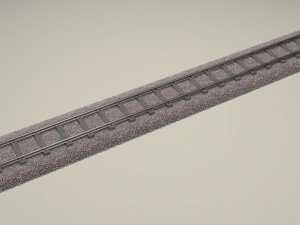 train track Modello 3D