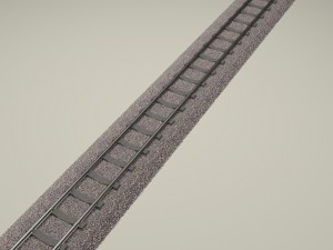 train track Modello 3D