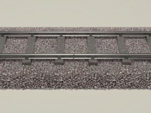 train track Modello 3D
