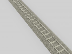 train track Modello 3D