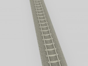 train track Modello 3D
