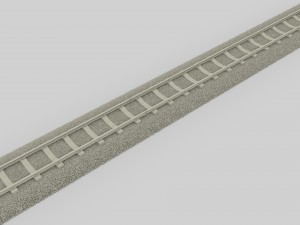 train track Modello 3D