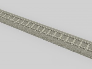 train track Modello 3D