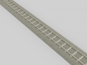 train track Modello 3D