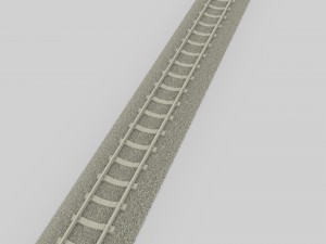 train track Modello 3D