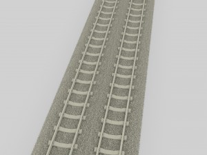 train track double 3D-Modell