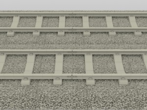 train track double 3D-Modell