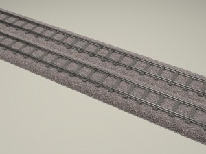 train track double 3D-Modell
