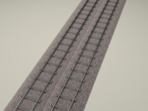 train track double 3D-Modell