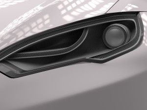 tesla model s with chassis-interior hdri 3D 모델