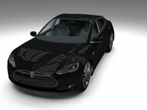 tesla model s with interior hdri 3D मॉडल