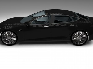 tesla model s with interior hdri 3D मॉडल