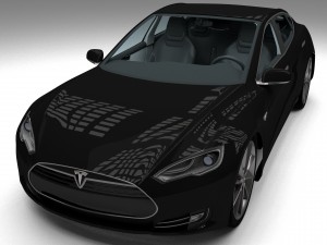 tesla model s with interior hdri 3D मॉडल