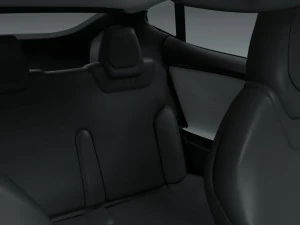 tesla modelo s com interior hdri Modelo 3D