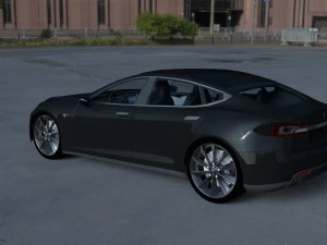 tesla modelo s com interior hdri Modelo 3D