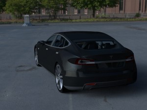 tesla model s with interior hdri 3D मॉडल
