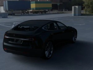 tesla modelo s com interior hdri Modelo 3D