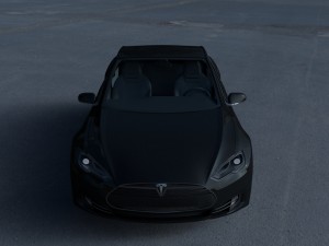 tesla model s with interior hdri 3D मॉडल