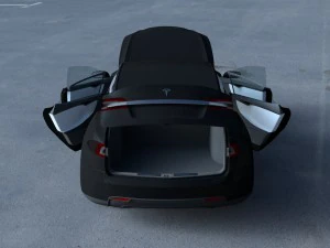 tesla modelo s com interior hdri Modelo 3D