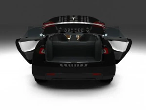 tesla modelo s com interior hdri Modelo 3D