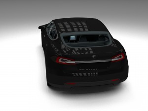 tesla model s with interior hdri 3D मॉडल
