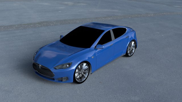 tesla model s p85 hdri 3D Model .c4d .max .obj .3ds .fbx .stl .blend 