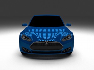 tesla model s p85 hdri 3D Model