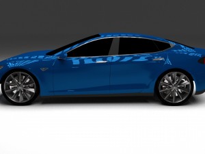 tesla model s p85 hdri 3D Model