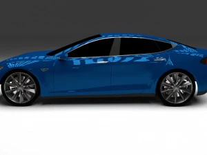 tesla model s p85 hdri 3D Model