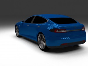 tesla model s p85 hdri 3D Model