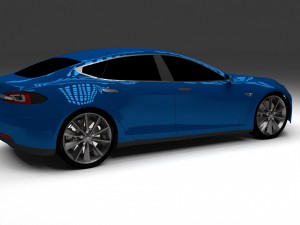 tesla model s p85 hdri 3D Model
