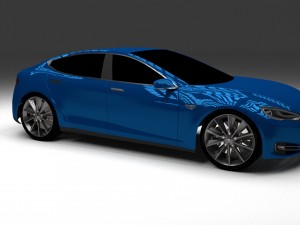 tesla model s p85 hdri 3D Model