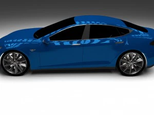 tesla model s p85 hdri 3D Model