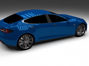 tesla model s p85 hdri 3D Model