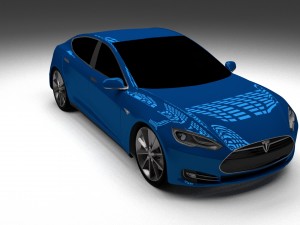 tesla model s p85 hdri 3D Model
