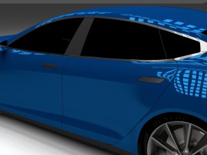 tesla model s p85 hdri 3D Model