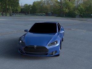 tesla model s p85 hdri 3D Model