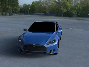 tesla model s p85 hdri 3D Model
