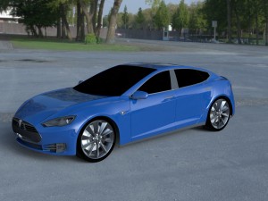 tesla model s p85 hdri 3D Model