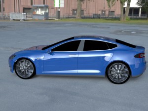 tesla model s p85 hdri 3D Model