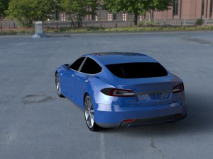 tesla model s p85 hdri 3D Model