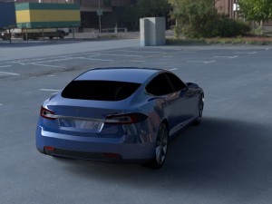 tesla model s p85 hdri 3D Model