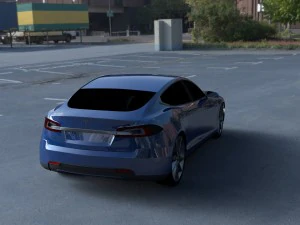 tesla model s p85 hdri 3D Model
