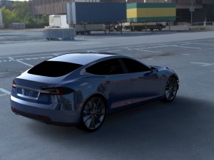 tesla model s p85 hdri 3D Model