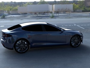 tesla model s p85 hdri 3D Model