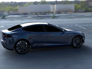 tesla model s p85 hdri 3D Model