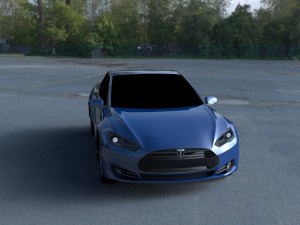 tesla model s p85 hdri 3D Model