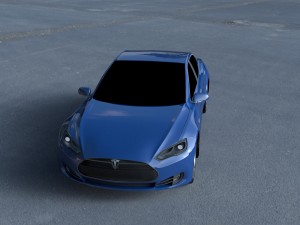 tesla model s p85 hdri 3D Model