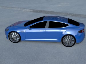 tesla model s p85 hdri 3D Model