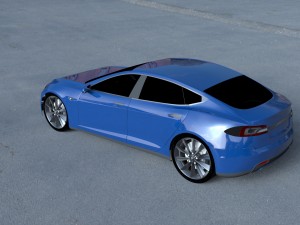 tesla model s p85 hdri 3D Model